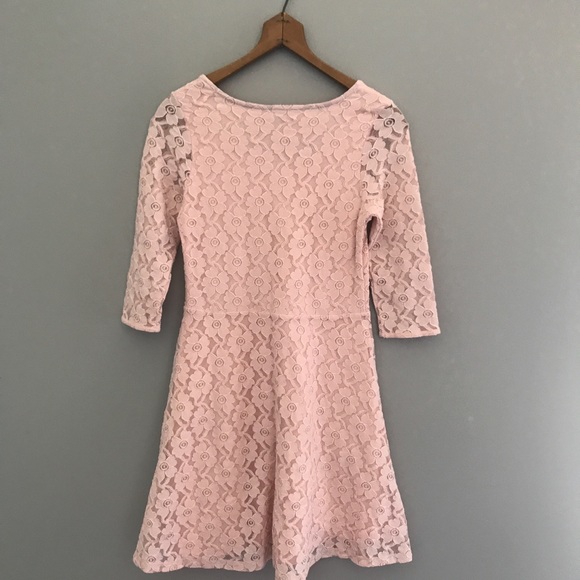 Johnny Boden Size 12-14Y Pink Lace Dress - Picture 2 of 4